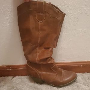 Brown western style boots